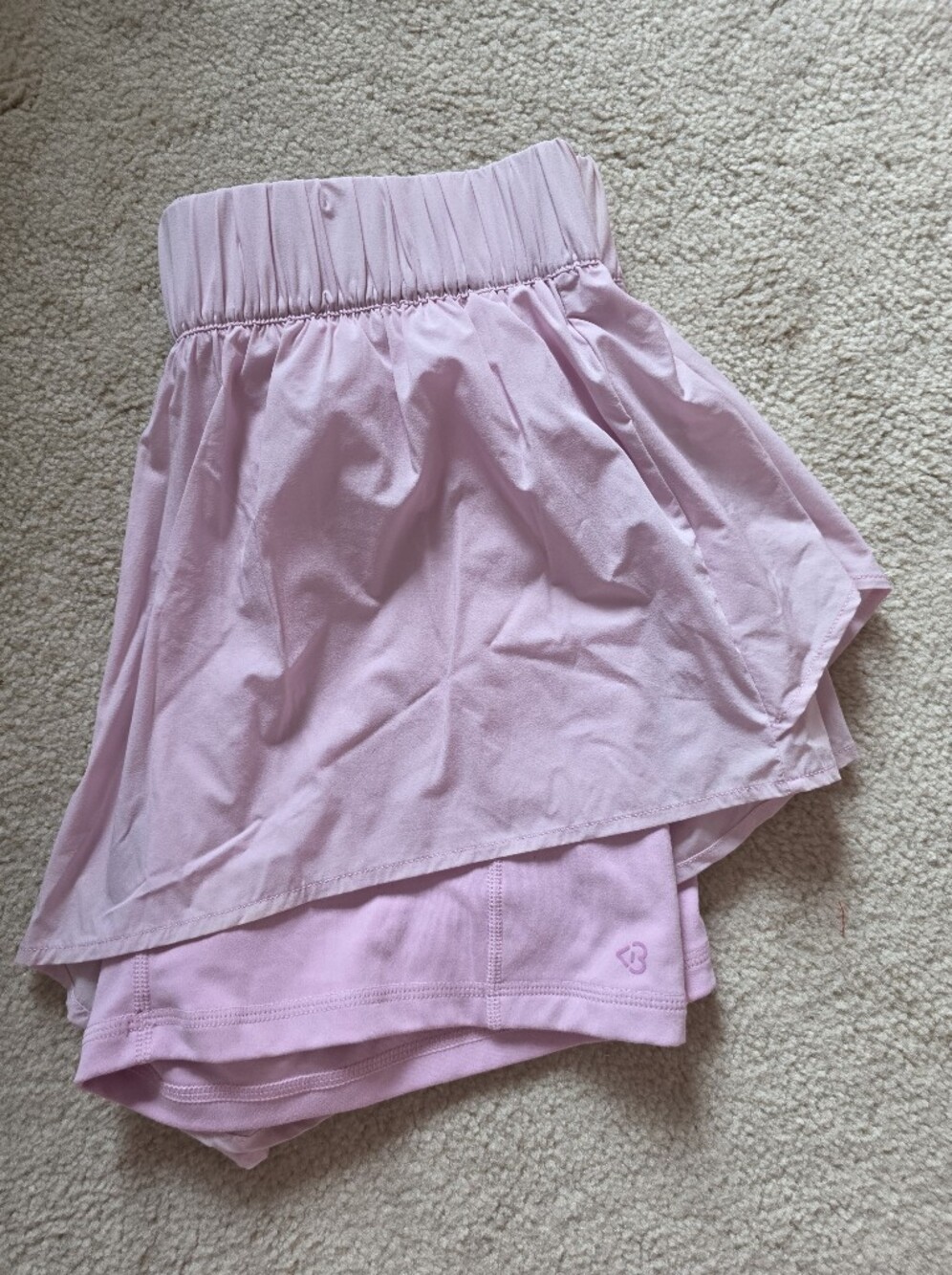 Pink Ruffle Blogilates Shorts - Picture 5 of 7
